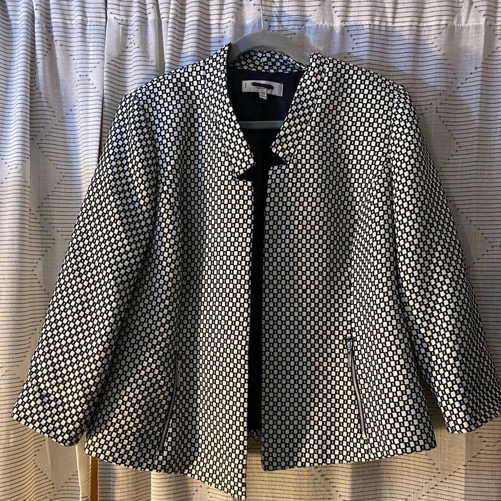 Black and White blazer